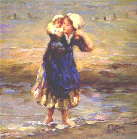 Mum and child on her back