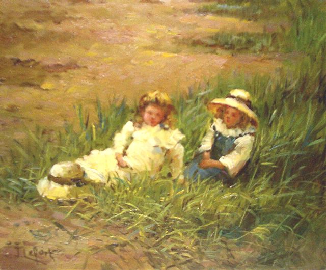 Sitting in the grass