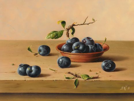 Blue berries in a cup