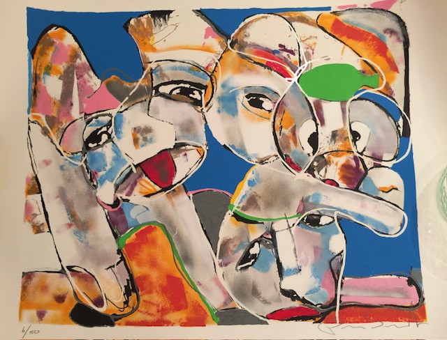 Three faced like clouds